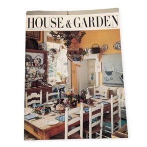 1986 House & Garden Magazine April Creative Living Retro Home Design 80s Vtg Rad